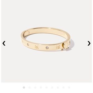 “MF Cuff” Miranda Frye Cuff Bracelet Gold Plated.